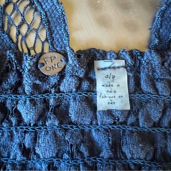 Free People Adella Bralette In Navy - Picture 8 of 12